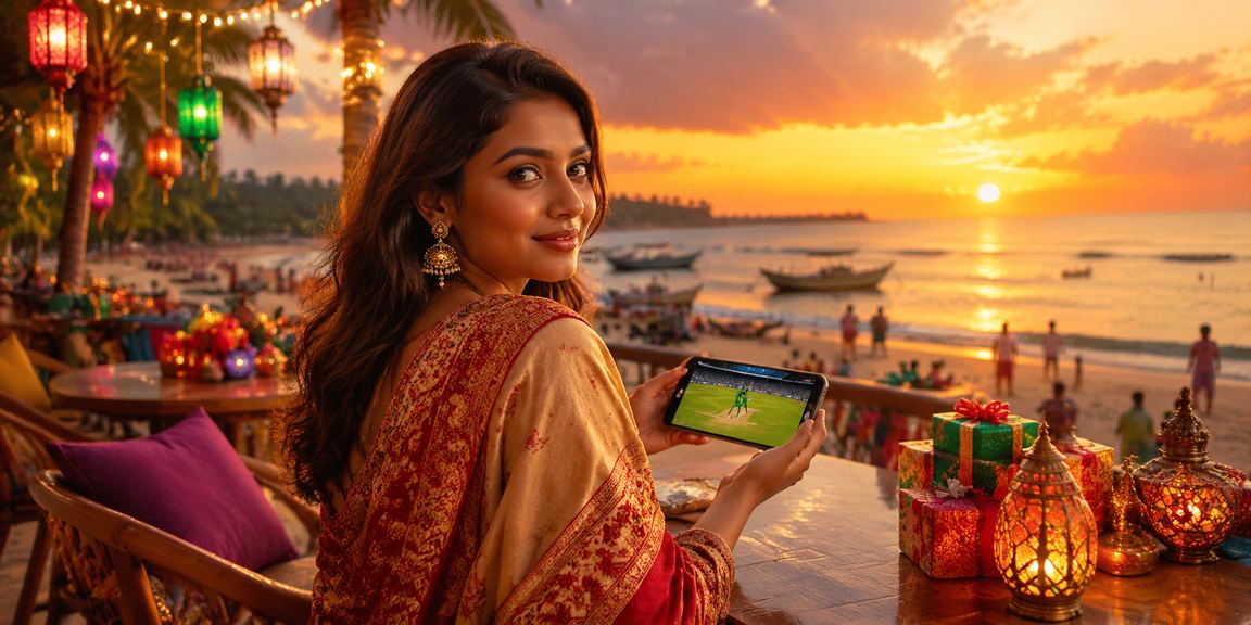 সেন্ট মার্টিনে ঈদ উৎসবে ক্রিকেট বেটিং উপভোগ করছেন একজন বাংলাদেশি
